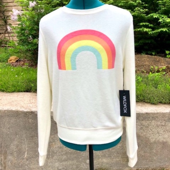 Wildfox Sweaters - Wildfox “After the Rain” NWT Sweatshirt Sz Small